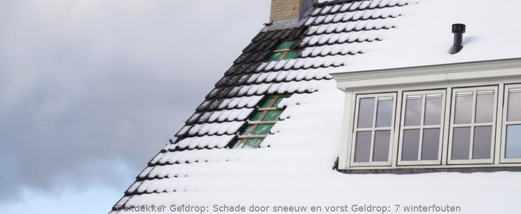 Schade door sneeuw en vorst Geldrop: 7 winterfouten